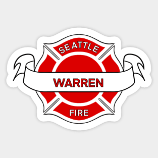 Seattle Fire Department Badge | Station 19 Warren Sticker